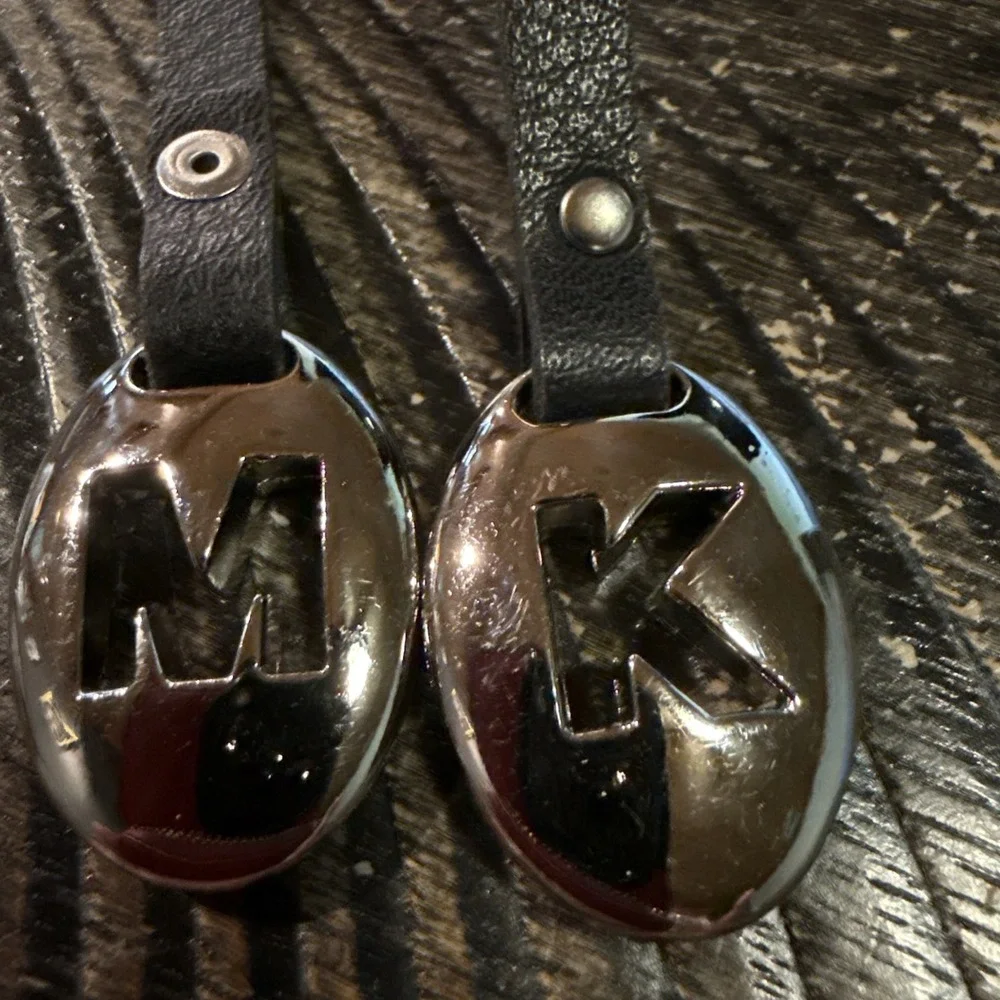 Michael Kors Key Chain Black Leather 5